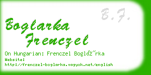 boglarka frenczel business card